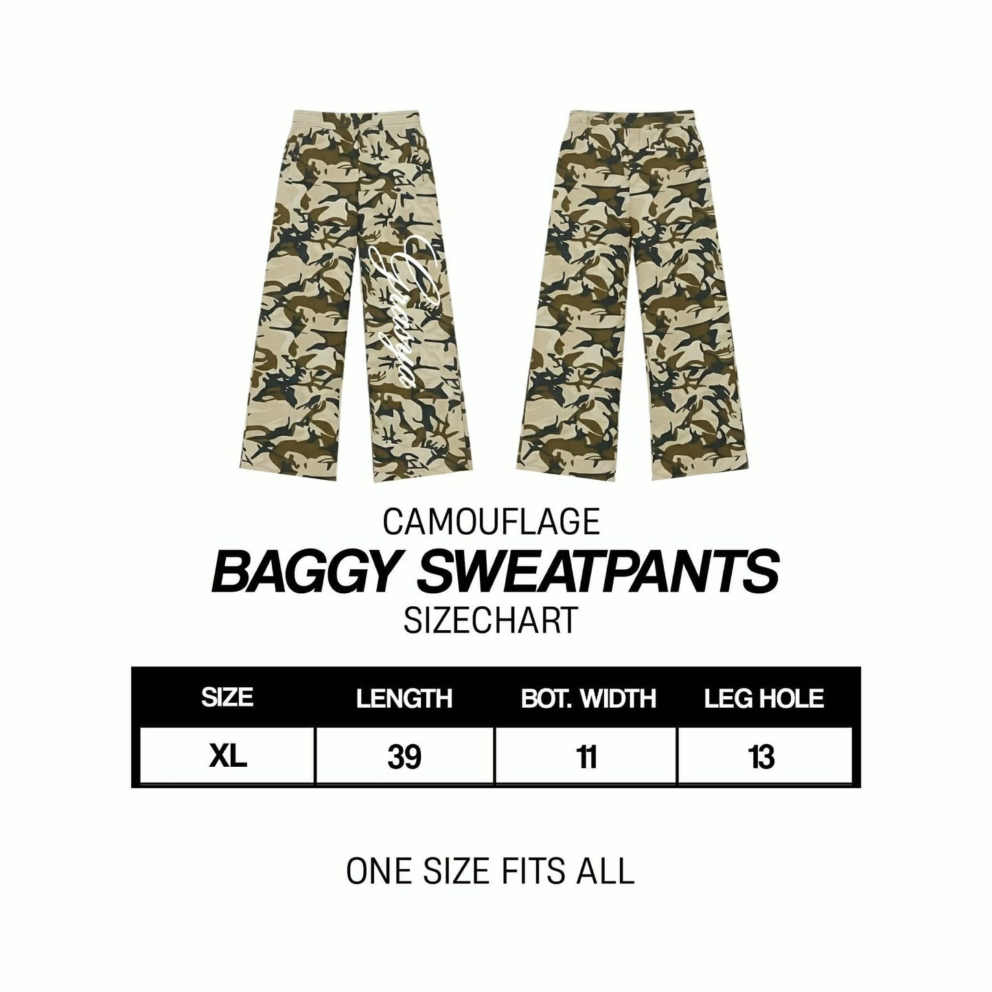 CAMOU V5 BAGGY SWEATPANTS