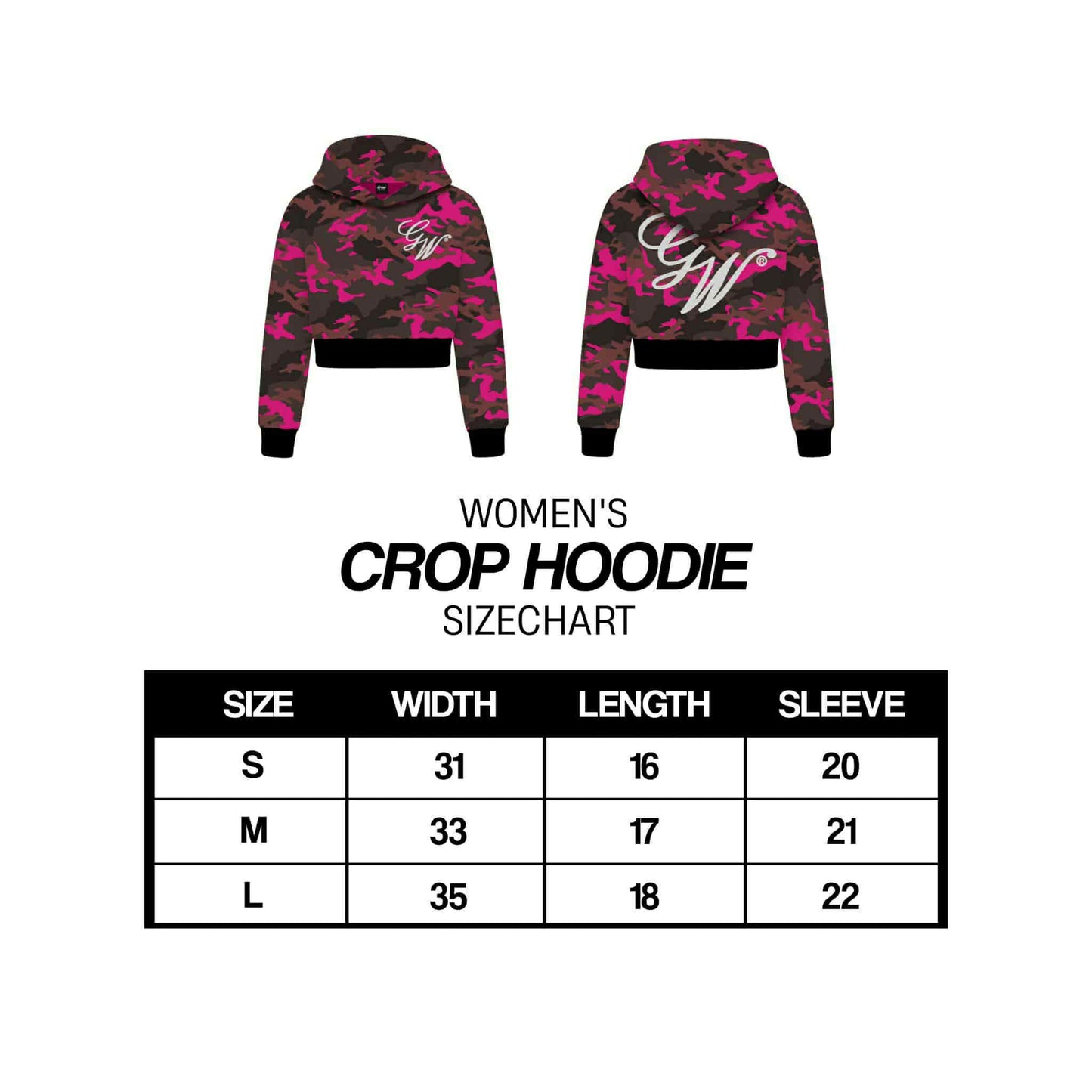 CAMOU V3 CROP HOODIE WOMENS (reflectorized)