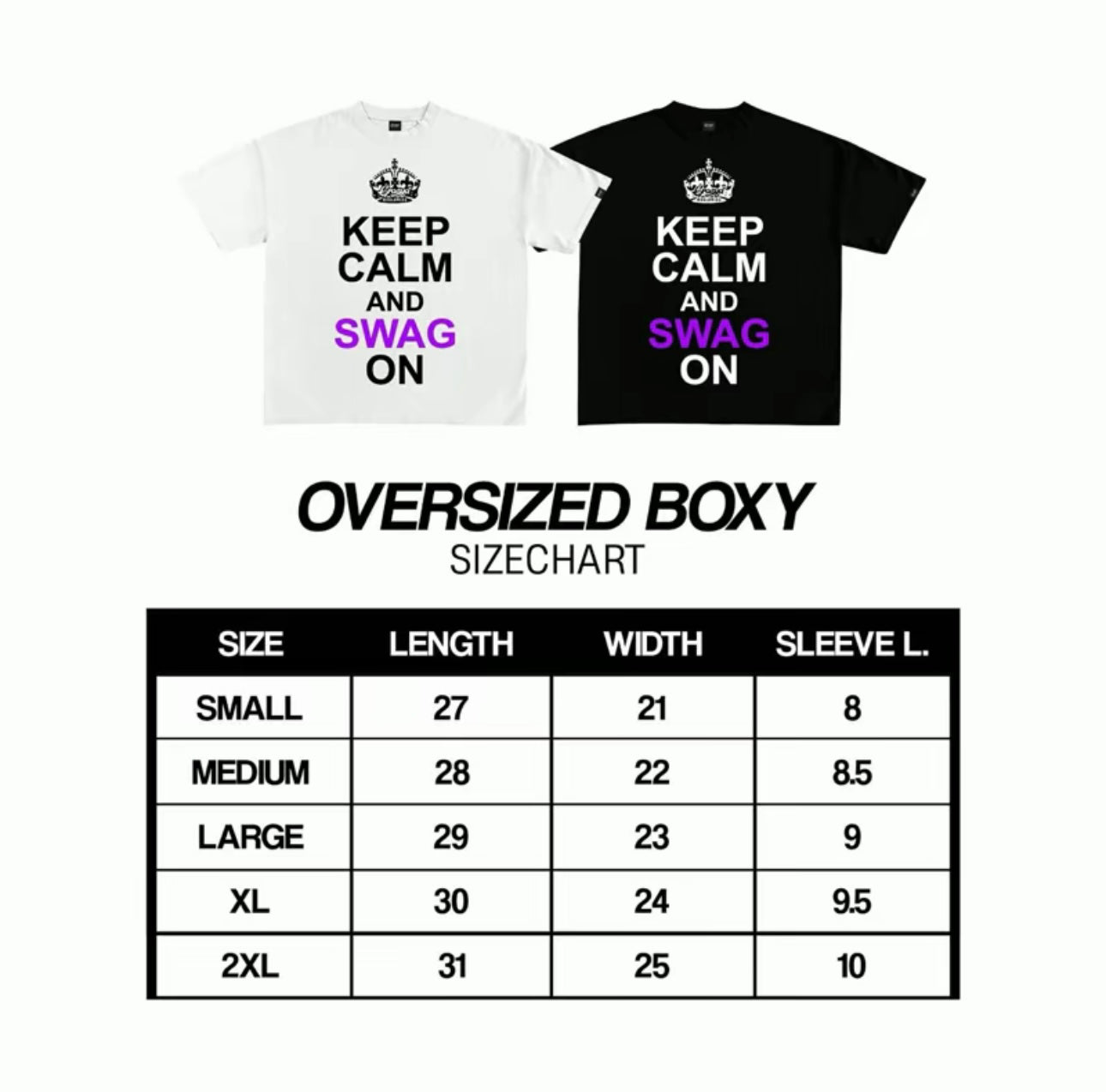 KEEP CALM (Puff Print)