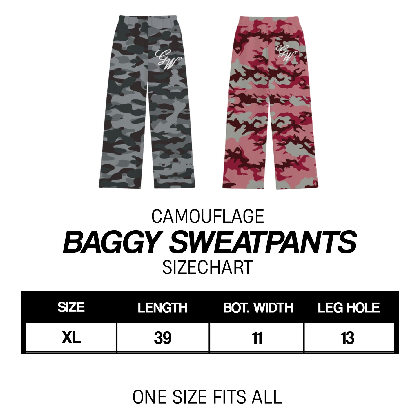 CAMOU V2 BAGGY SWEATPANTS