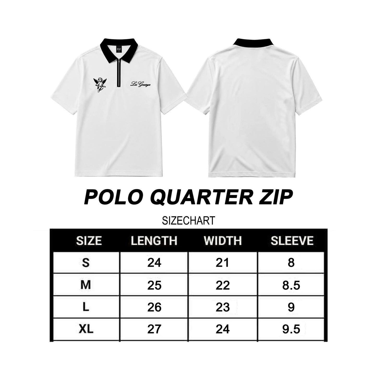Los Grasya University Polo White Short Sleeve