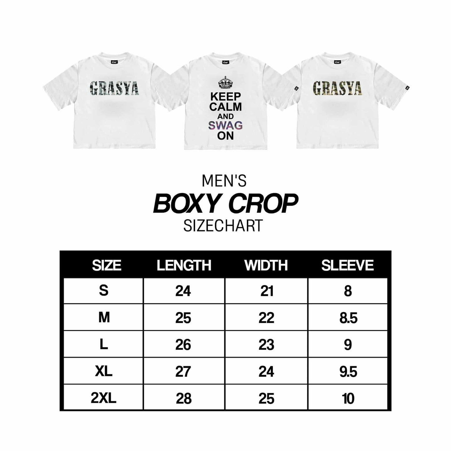 CAMOU LOGO CROP SHIRT