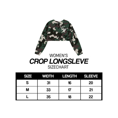 CAMOU V4 WOMEN'S CROPPED LONGSLEEVES (fully embroided)