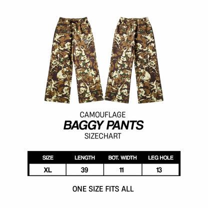 EARTH CAMOU BAGGY PANTS