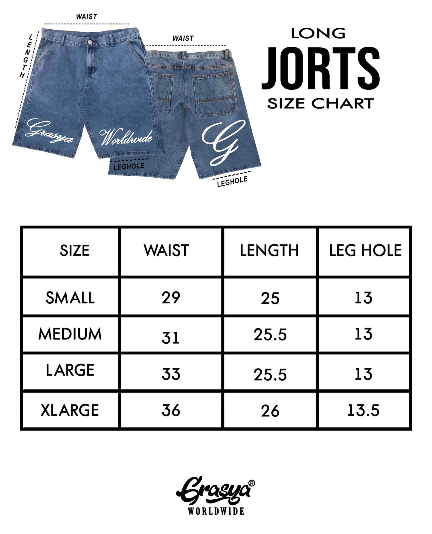Signature Long Jorts (embroided)