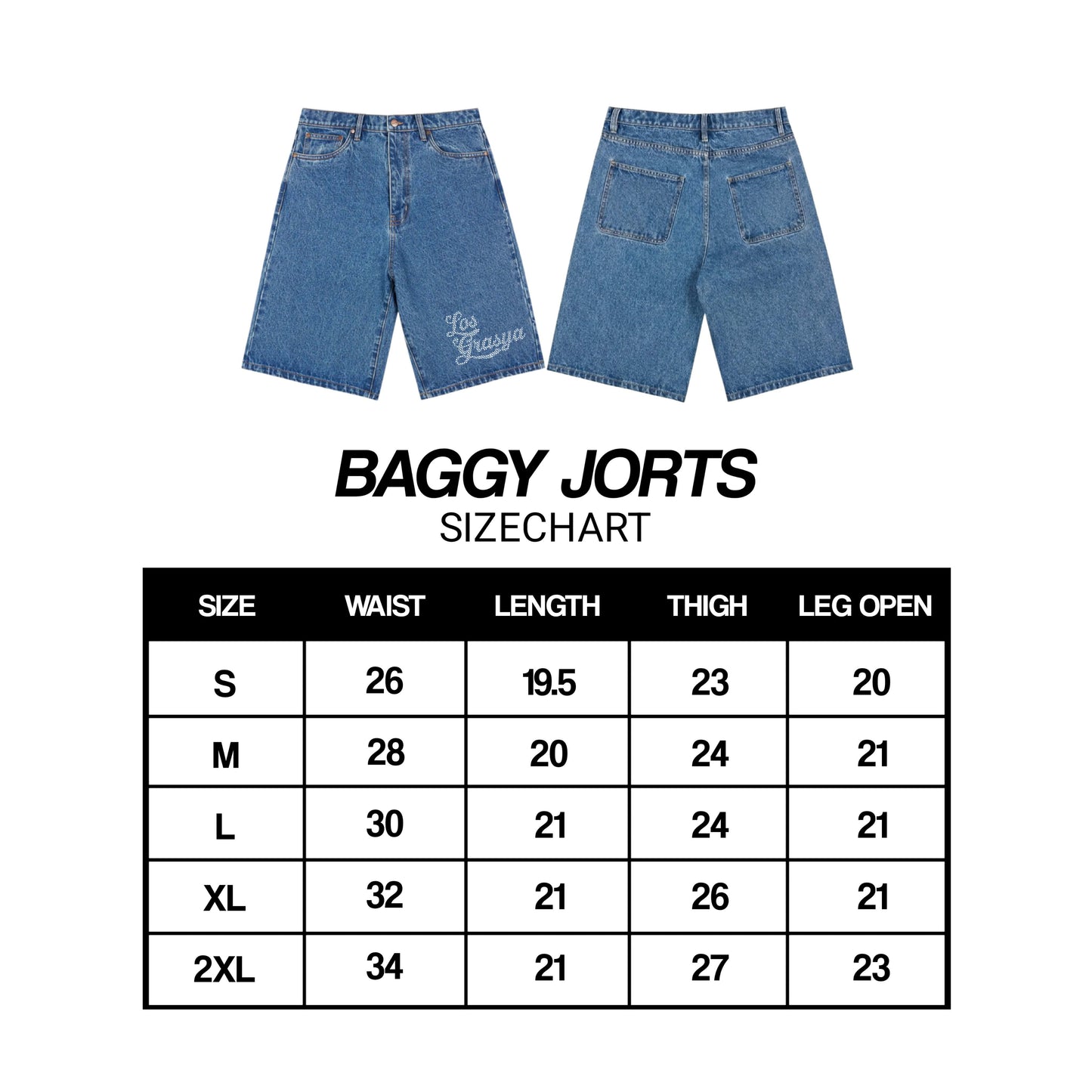 DENIM SHORTS (RHINESTONES)