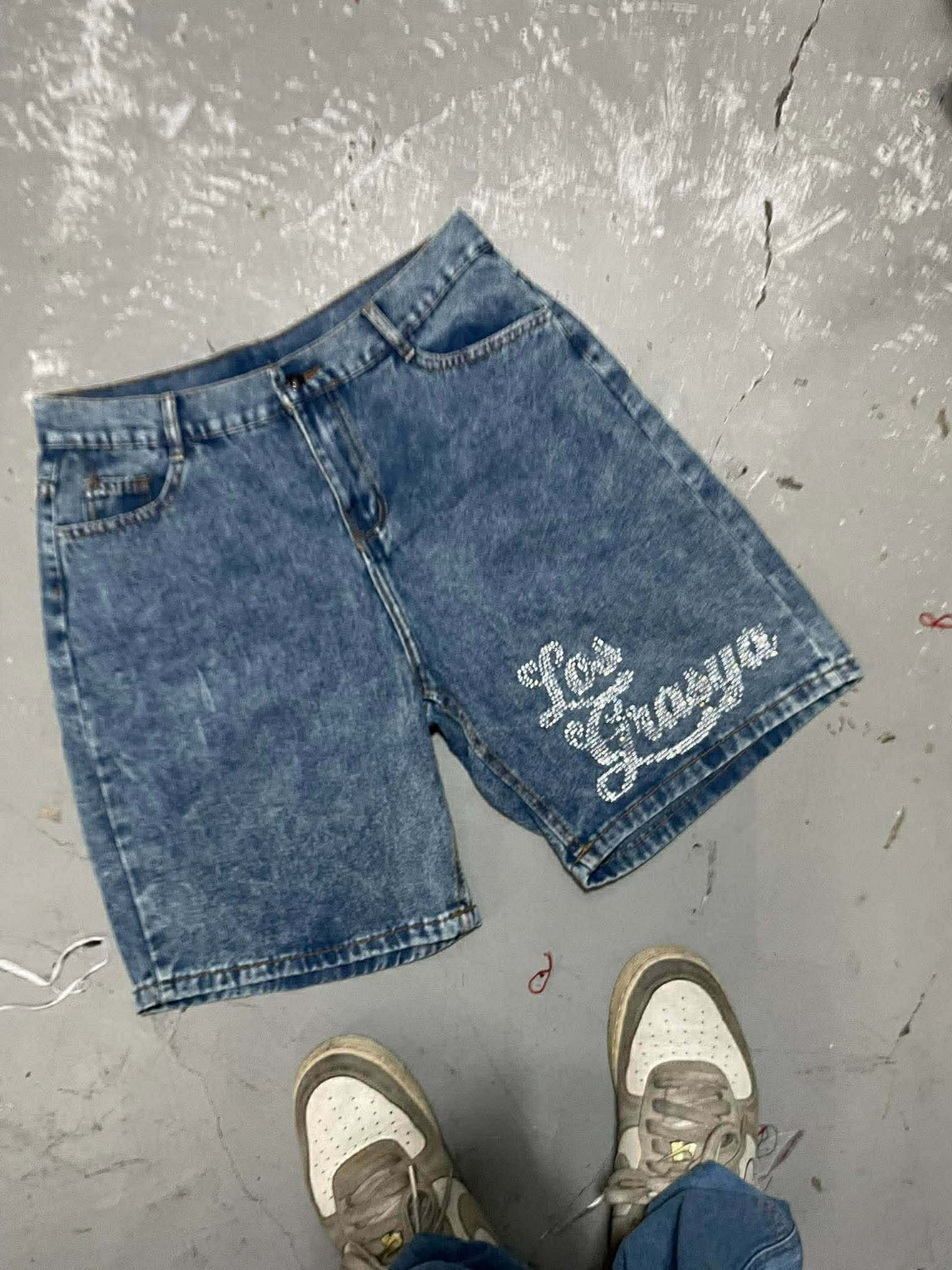 DENIM SHORTS (RHINESTONES)