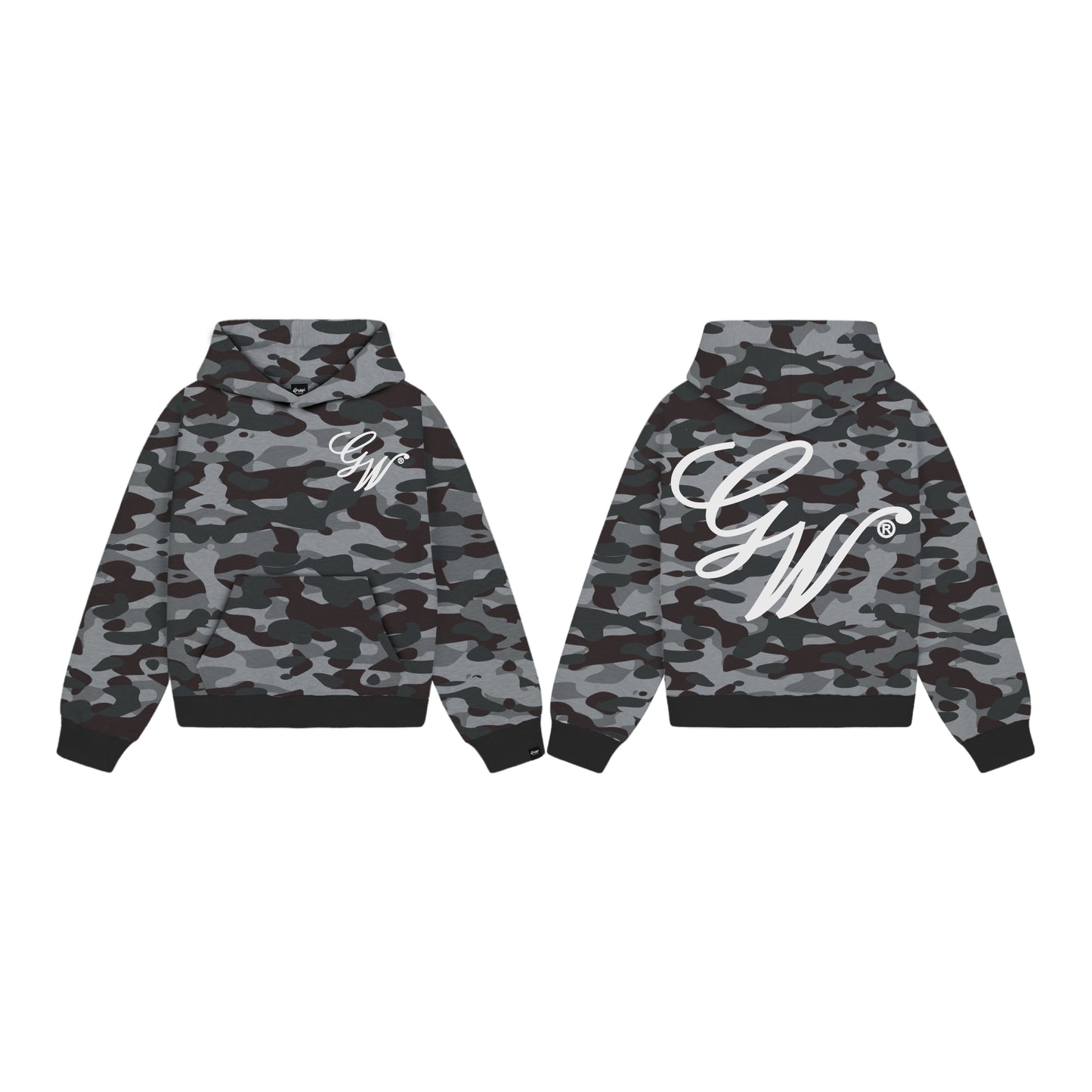 MEN'S CAMOU V2 CROP HOODIE