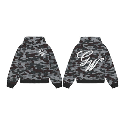MEN'S CAMOU V2 CROP HOODIE
