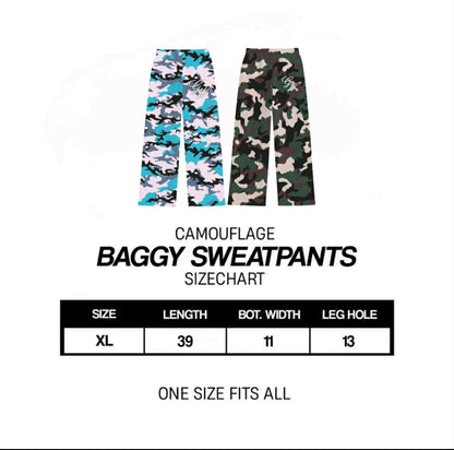 CAMOU V4 BAGGY SWEATPANTS