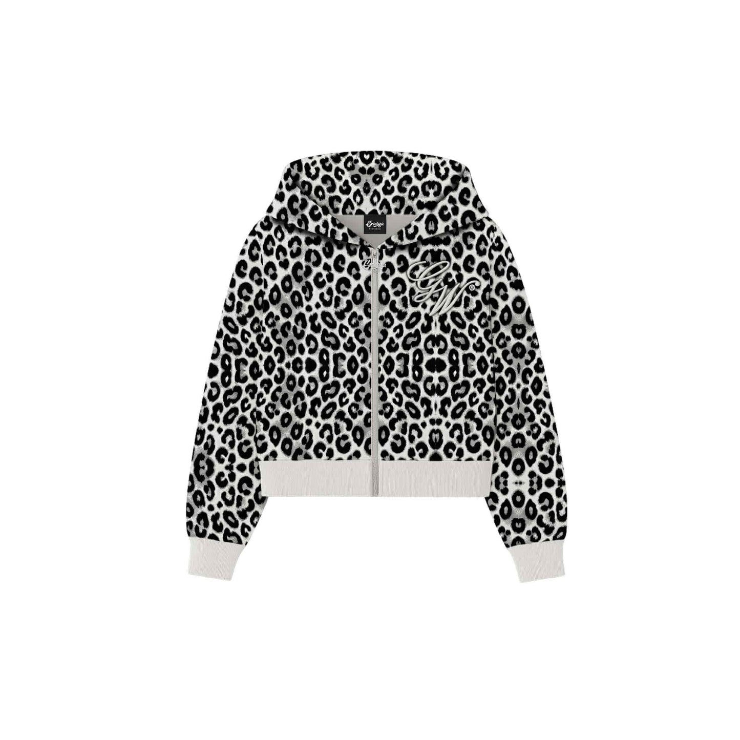 LEOPARD MEN'S CROP HOODIE