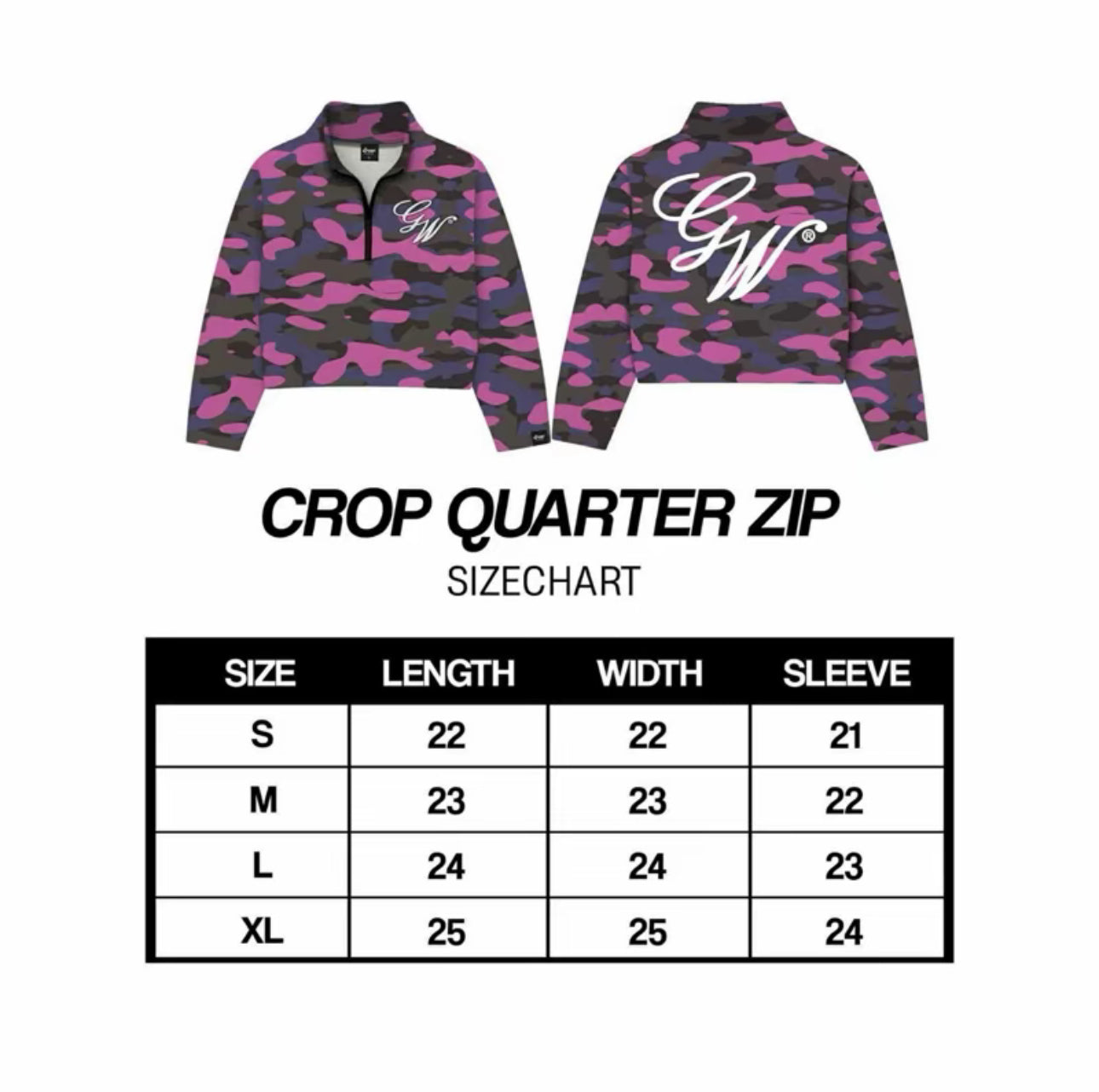 PURPLE CAMOU QUATERZIP