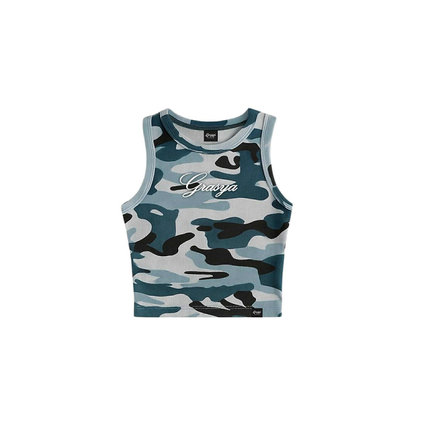 GRASYA SIGNATURE CAMOU TANKTOP (Fully Embroid)