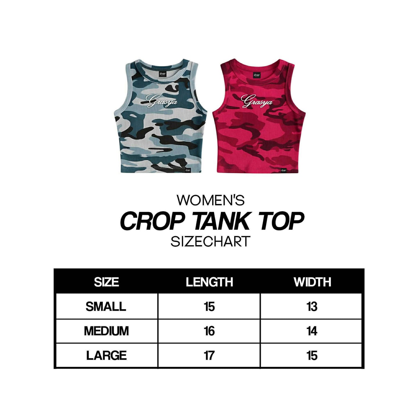 GRASYA SIGNATURE CAMOU CROPTOP (Fully Embroid)