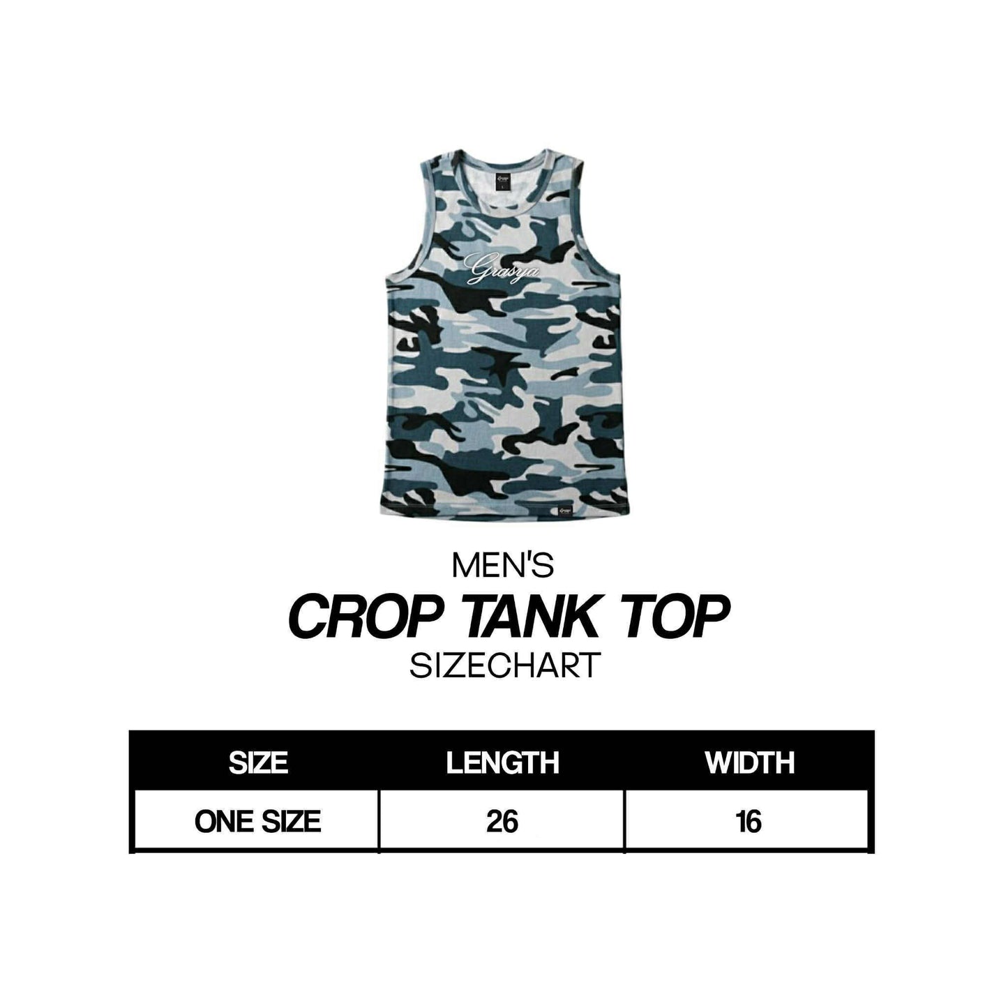 GRASYA SIGNATURE CAMOU TANKTOP (Fully Embroid)