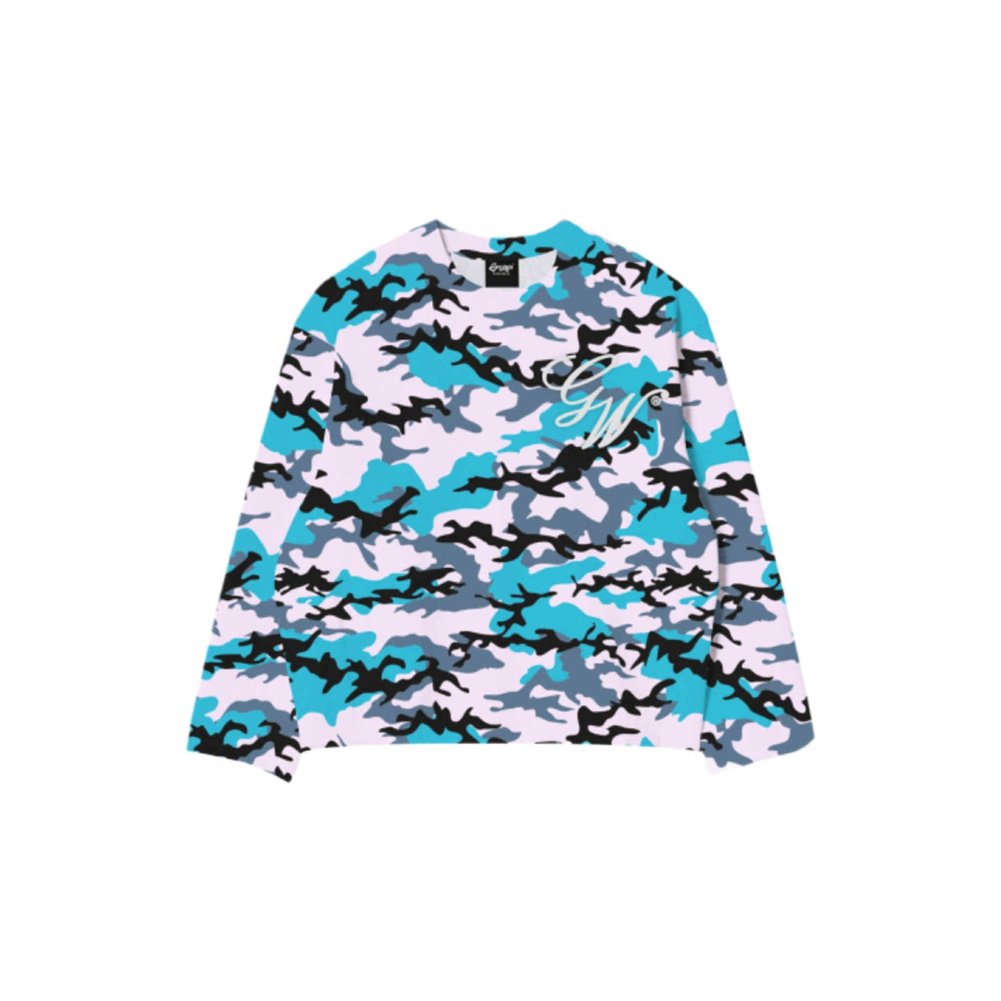 CAMOU V4 MEN'S CROPPED LONGSLEEVES (fully embroided)