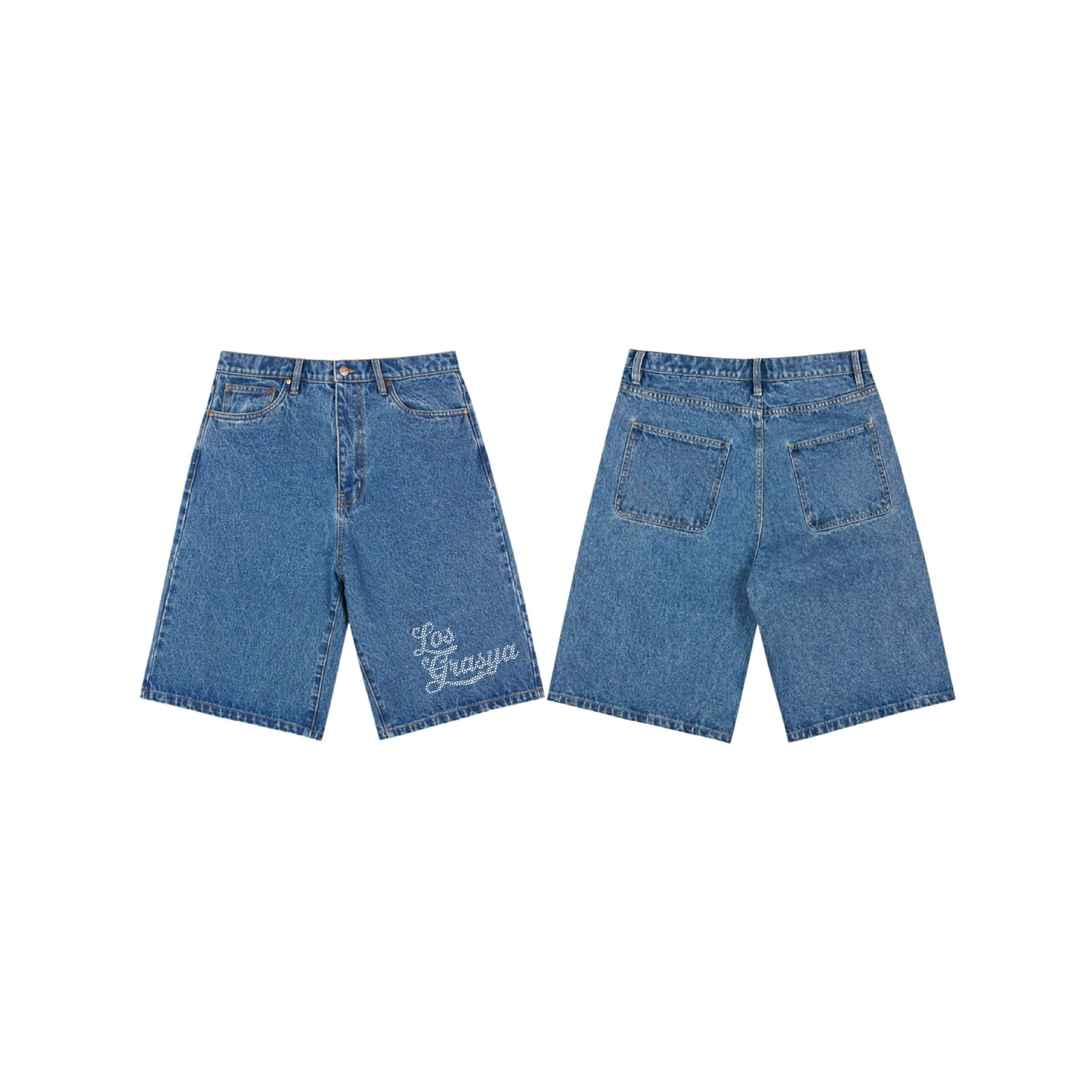 DENIM SHORTS (RHINESTONES)