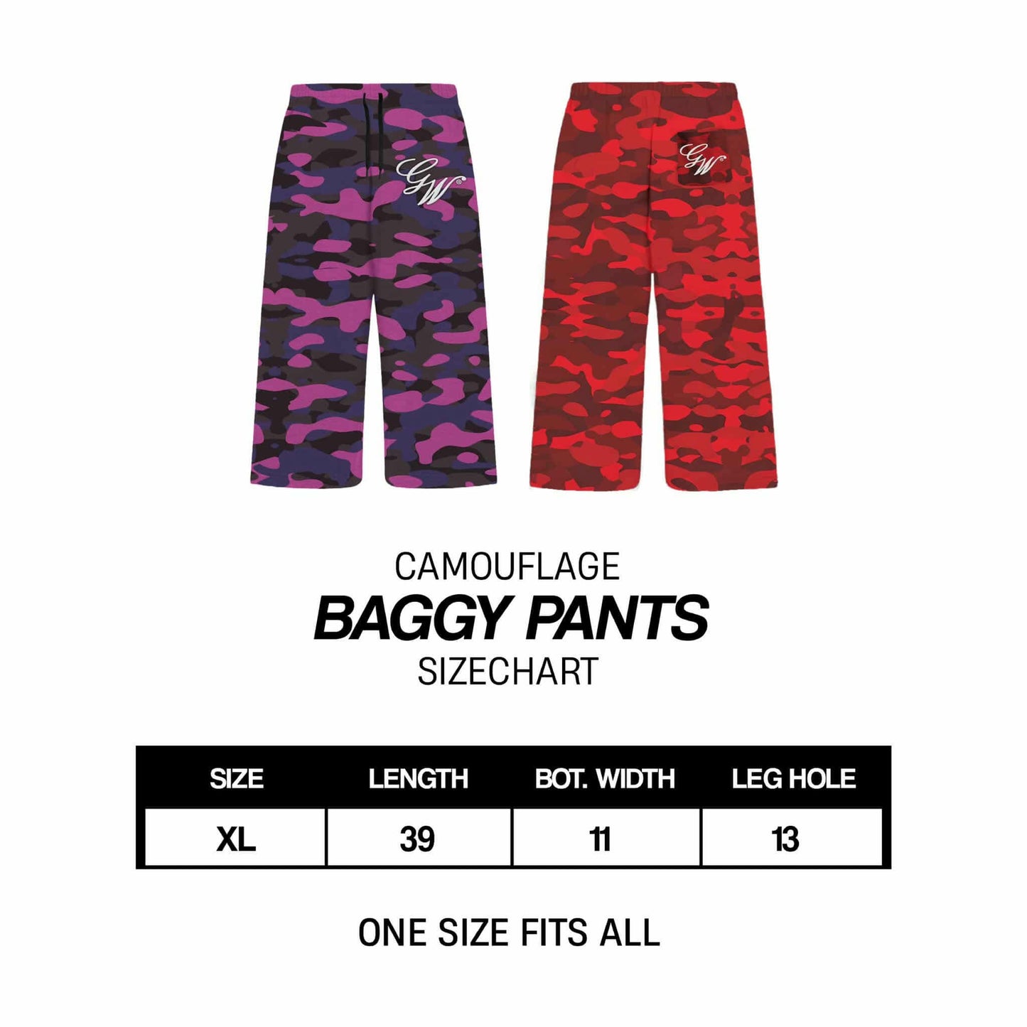 CAMOU BAGGY SWEATPANTS